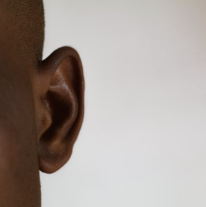 A person's ear